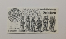 KINDER CARTINA FERRERO 1991  SCOZZESI