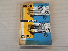 CATALOGO PARTI DI RICAMBIO ORIGINALE 1962 FIAT 1800 B - 2300 1800B BERLINE