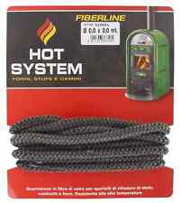 Guarnizione Termica in fibra di vetro per Sportelli Stufa a Pellet  6mm X 2,5m