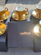 Set 6 tazzine Lavazza dorate