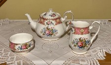 Royal Albert Lady Carlyle grande 2 pinte TEIERA LATTIERA E ZUCCHERIERA SET