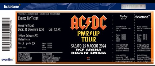 Bigliett concerto dc - bigliett,
