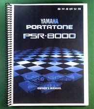 Yamaha PSR-8000 Instruction Manual: 206 Pages & Protective Covers!