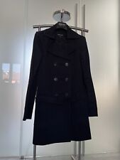 PATRIZIA PEPE Trench Donna Blu Scuro Doppio Petto Con Cintura Tg 40