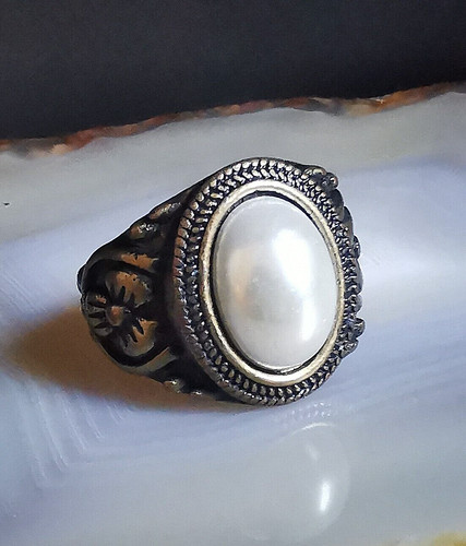 Anello ottone perla pesante