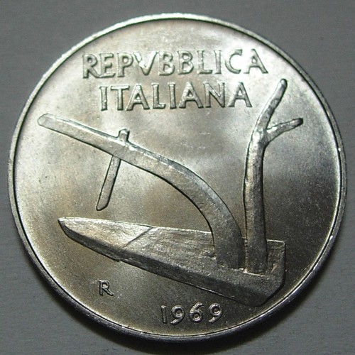 Repubblica italiana lire - repubblica, 10