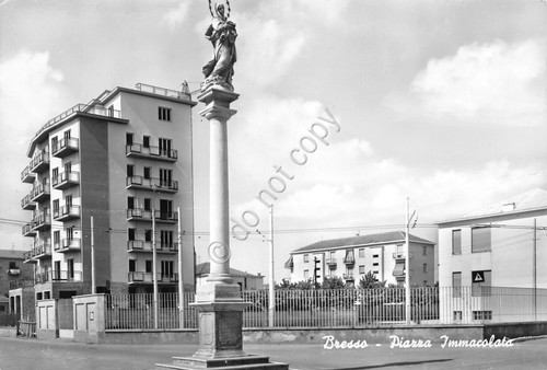 Cartolina bresso piazza - bresso,