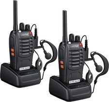ESYNiC COPPIA Radio Trasmittente Ricaricabile VOX PRM446MHz Radio Walkie-Talkie 