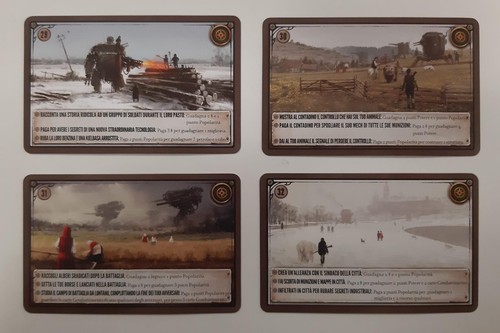 Scythe promo cards set - cards, 4