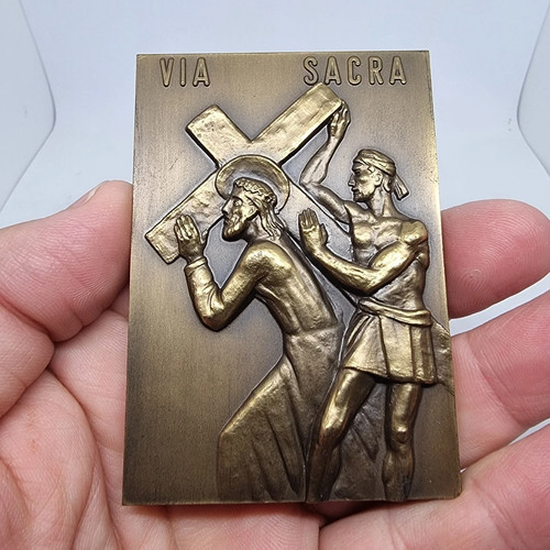 Medaglia bronzo stazioni - medaglia, in