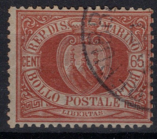 San marino 1892 stemma - marino, 65