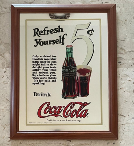 Coca cola specchio con - cola,