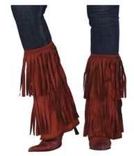 CARNEVALE HALLOWEEN COPRISTIVALI SCALDAMUSCOLI LEG WARMERS  HIPPIE COWGIRL 18849