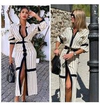 ZARA ABITO CAMICIA LUNGA A