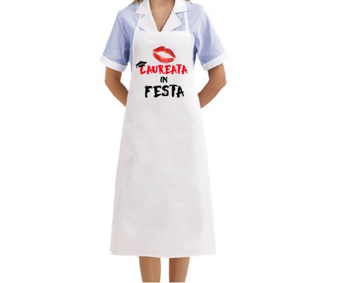 Grembiule bianco cucina - bianco,