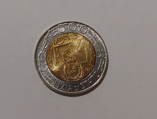 Moneta 500 lire 1997 - lire, polizia