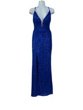 Abito con paillettes scollo a