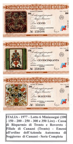 Italia 1977 lotto 6 mini - italia,