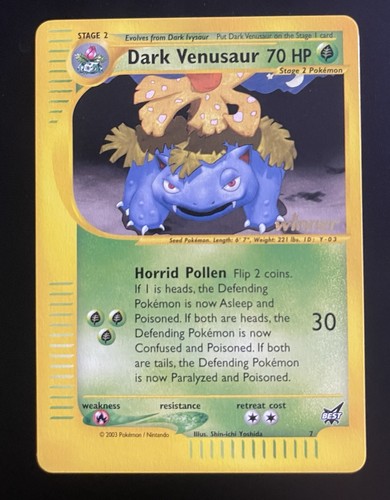 Dark venusaur winner nm - dark,