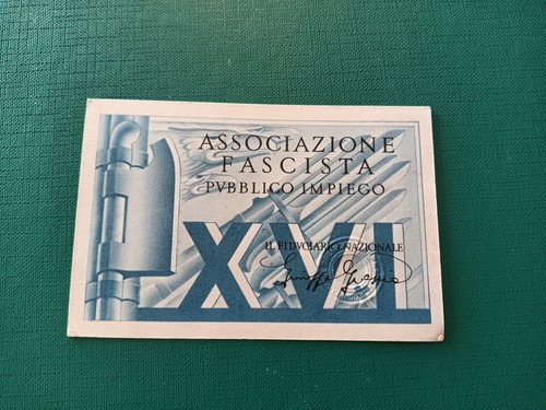 Ventennio tessera pnf - ventennio,