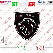 ADESIVO STICKER PEUGEOT LOGO NUOVO MISURE PERSONALIZZATE
