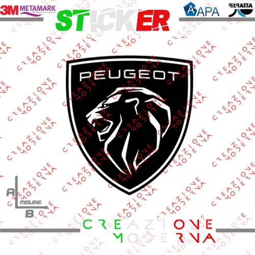 Adesivo sticker peugeot logo - sticker,