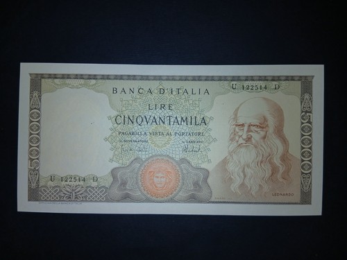 50000 lire leonardo vinci - da,