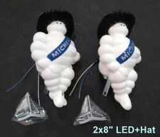 Michelin Man Doll Bibendum Figure Pubblicità Pneumatici Camion da Collezione 2X8" Cappello LED