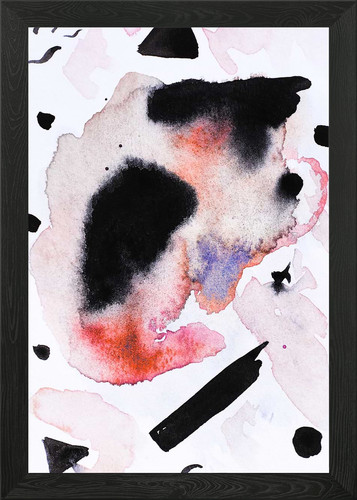 Quadro astratto acquerello con
