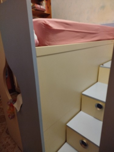Letto castello con scala - letto,