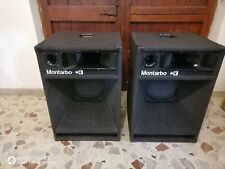 Coppia di casse AMPLIFICATE marca Montarbo modello 480A, 450 W, 18"
