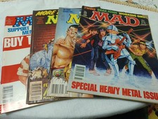 Lotto 4 Fumetti MAD Anni 80 E 90 In Lingua Inglese 