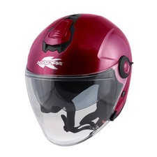 Casco Jet KAPPA KV35 Double Visor Basic Bordeaux Lucido