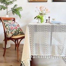 Tovaglia decorativa in lino per tavolini da caffè antipolvere a casa