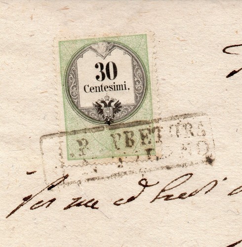 1858 francobollo marca - 1858, 30