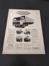 1978 MERCEDES BENZ AUTOCARRO CAMION TIR VINTAGE PUBBLICITA AD