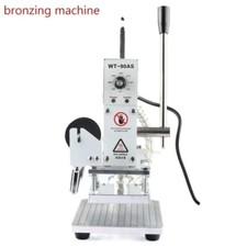 Banco da lavoro scorrevole pressa termica digitale pelle legno PVC carta lamina calda