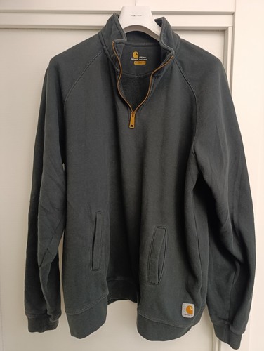 Felpa carhartt mezza zip nera - felpa,