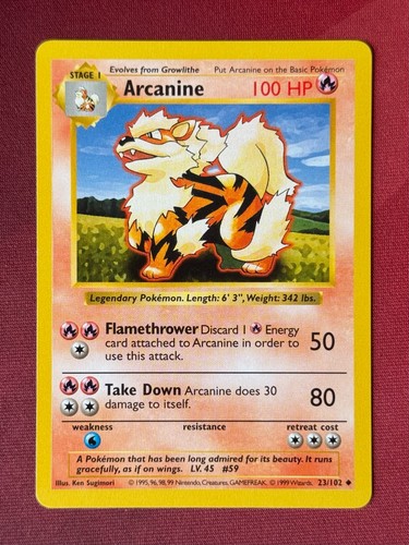 Arcanine 102 set base - set,