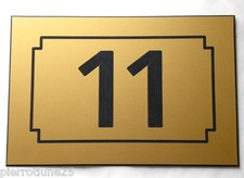 plaque gravée numéro porte