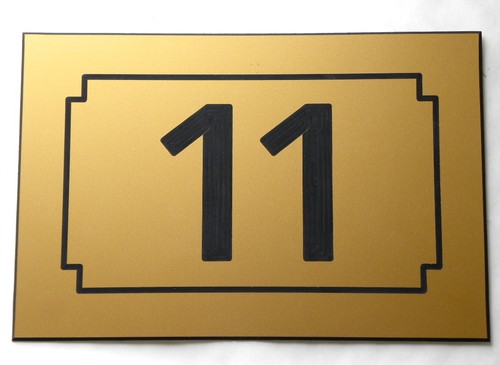 Plaque gravée numéro porte - plaque,