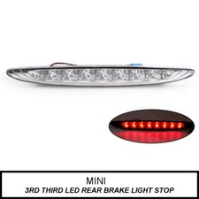 PER MINI COOPER ONE R50 R53 2001-2006 CROMO 3° TERZO LED LUCE FRENO POSTERIORE STOP