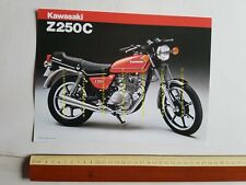 Kawasaki Z 250 C depliant originale moto TESTO INGLESE