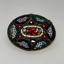 Spilla ovale vintage micro