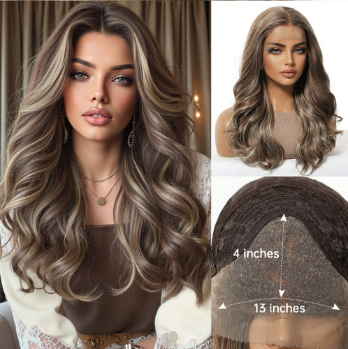 Long wavy rooted dark brown - dark,