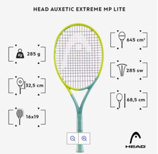 Racchetta da tennis Head Extreme mp lite 285g, manico L2