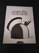 1983 ALESSI BOLLITORE DESIGN RICHARD SAPPER VINTAGE AD PUBBLICITA