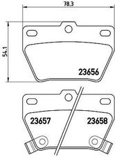 BREMBO P 83 057 Kit pastiglie