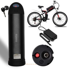 Bottiglia 36V 10Ah batteria e-bike bicicletta elettrica 350W 250W 500W circolare nero