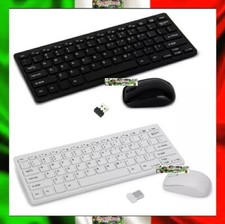 Kit Tastiera e Mouse Wireless 2.4GHz USB PC Laptop Ultra Slim Senza Fili K-03